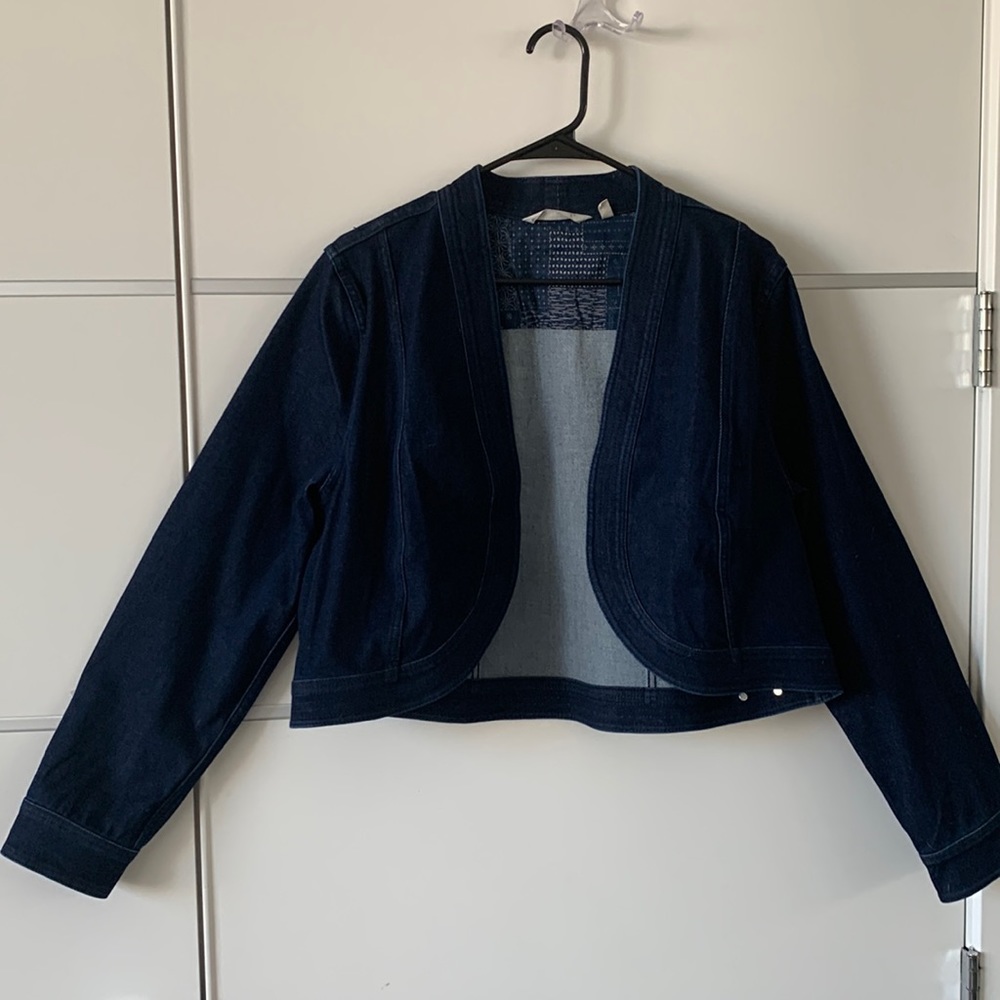 NWOT Soft Surroundings Dark Denim Jacket